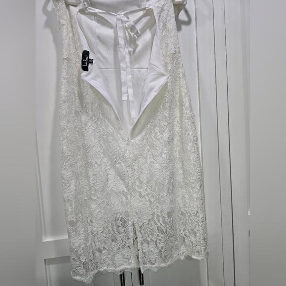 💍Lulus Wishful Wanderings White Lace Bodycon Midi Dress - Size XL🤍 - Picture 13 of 15